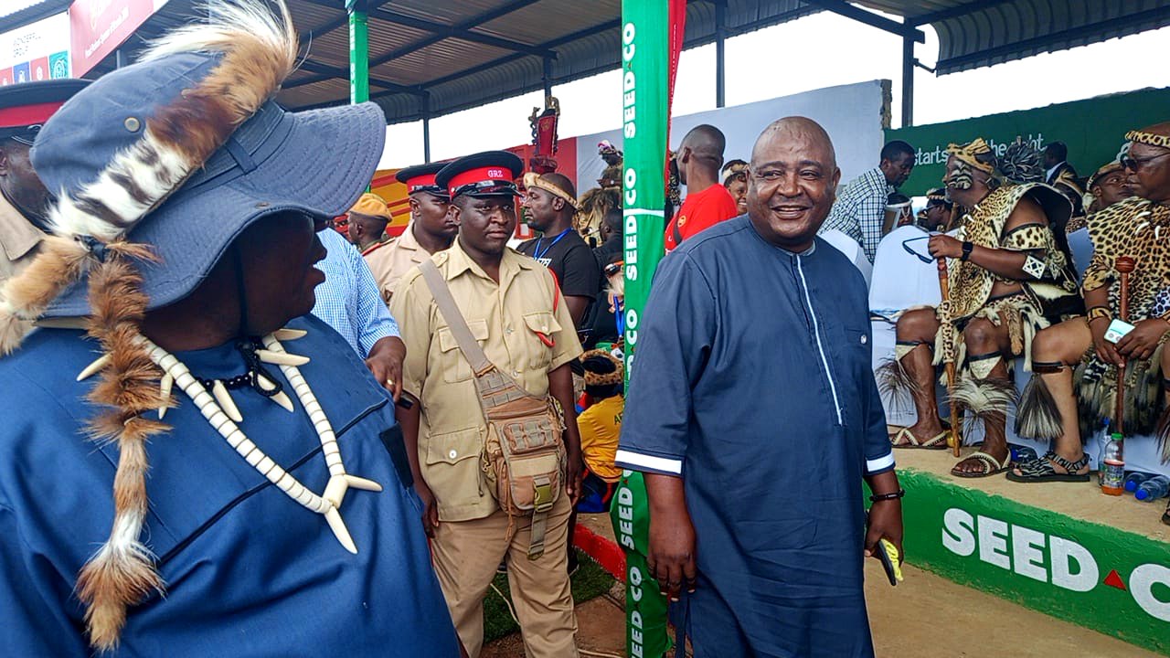 HRH Chief Oswell Zimba in ceremonial regalia at a gathering