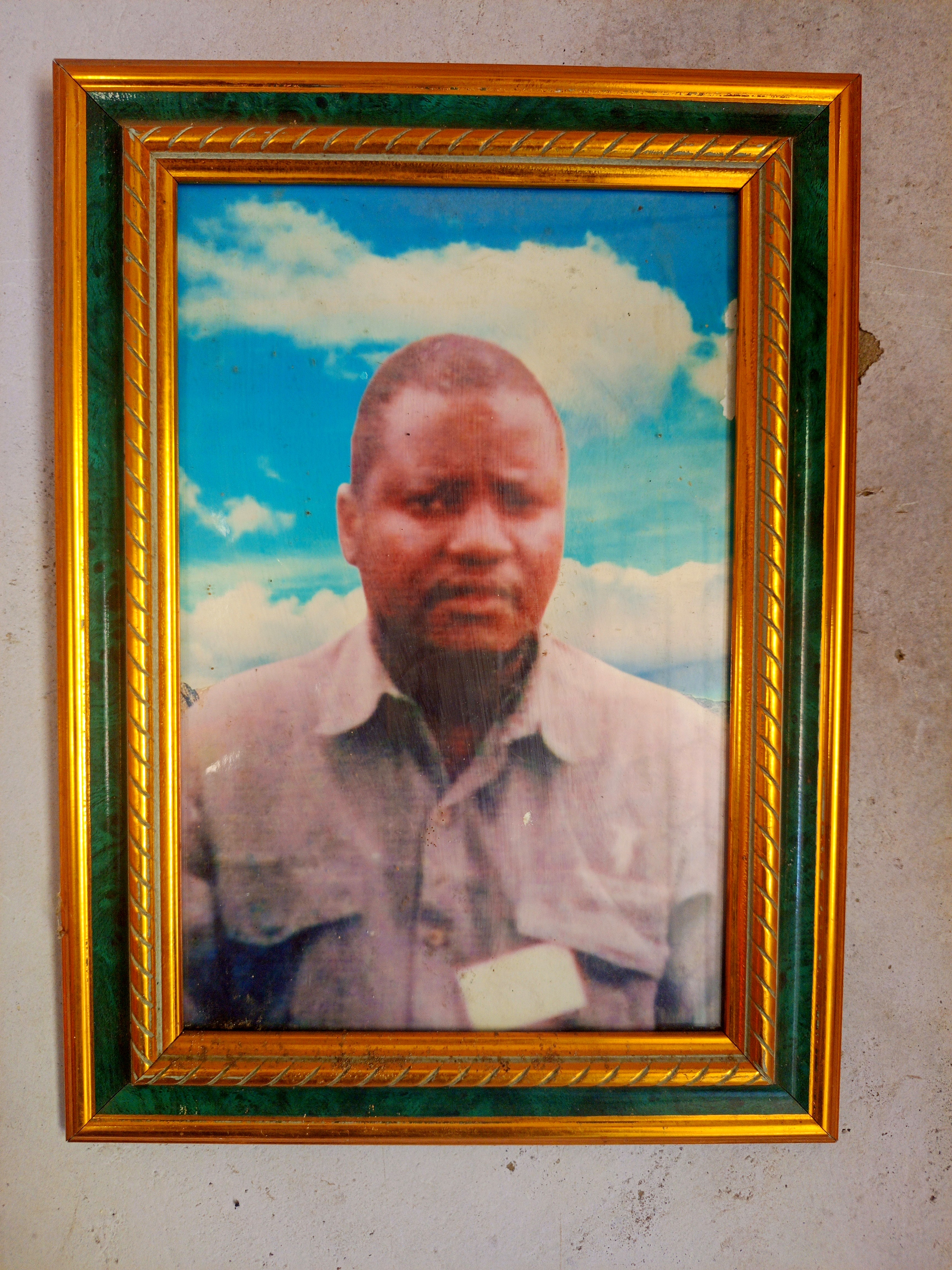 Framed portrait of a past custodian of the Jumbe throne