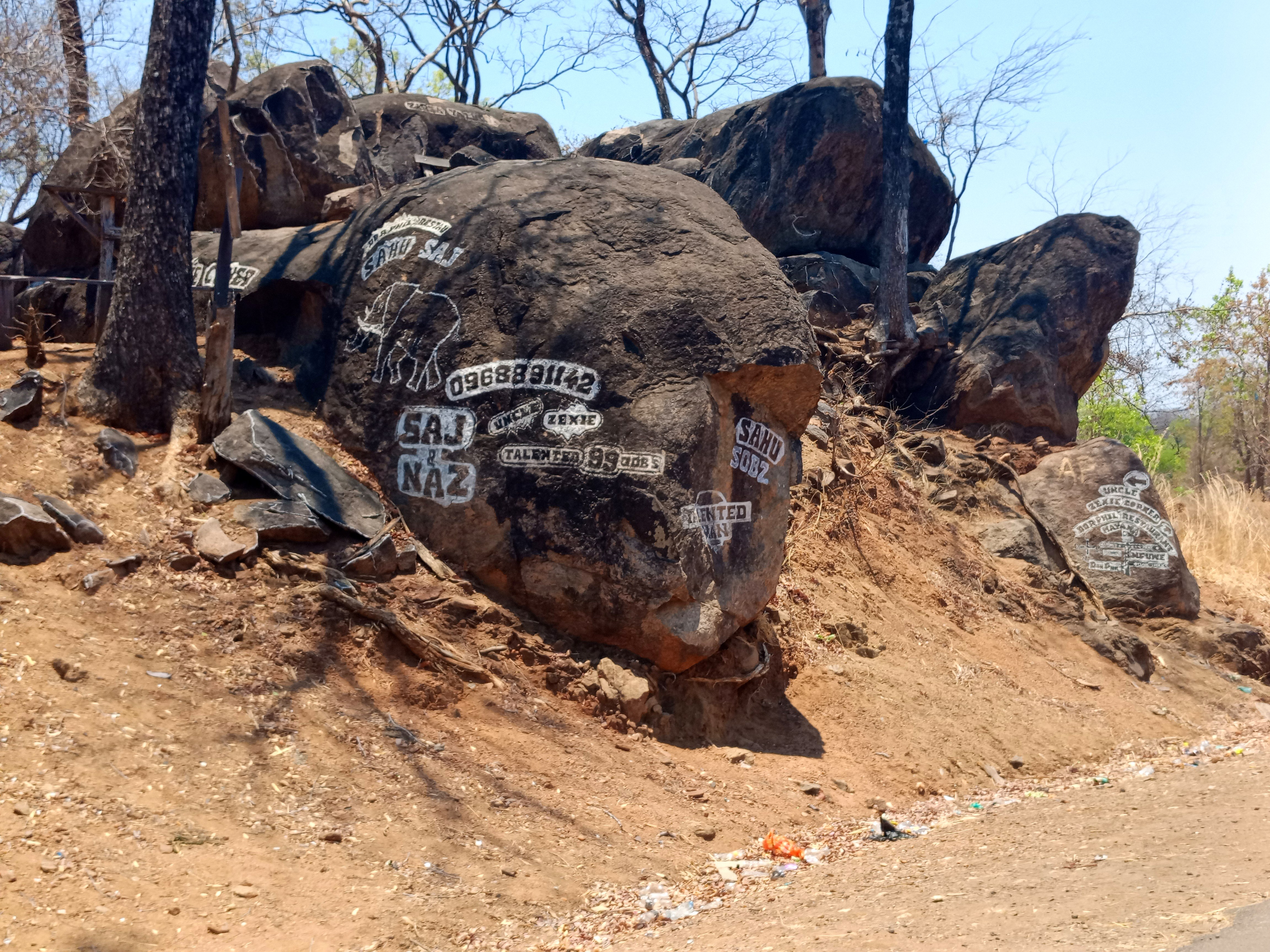 Granite boulders